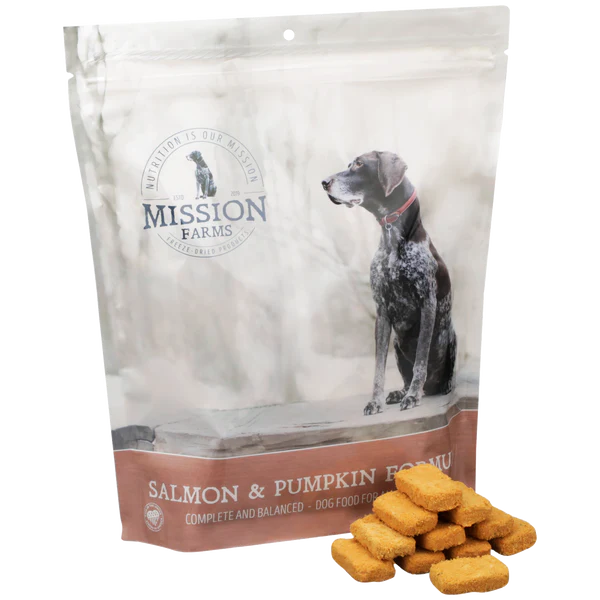 Mission Farms Freeze Dried Raw Wild-Caught Salmon & Pumpkin Complete & Balanced Formula For Dogs