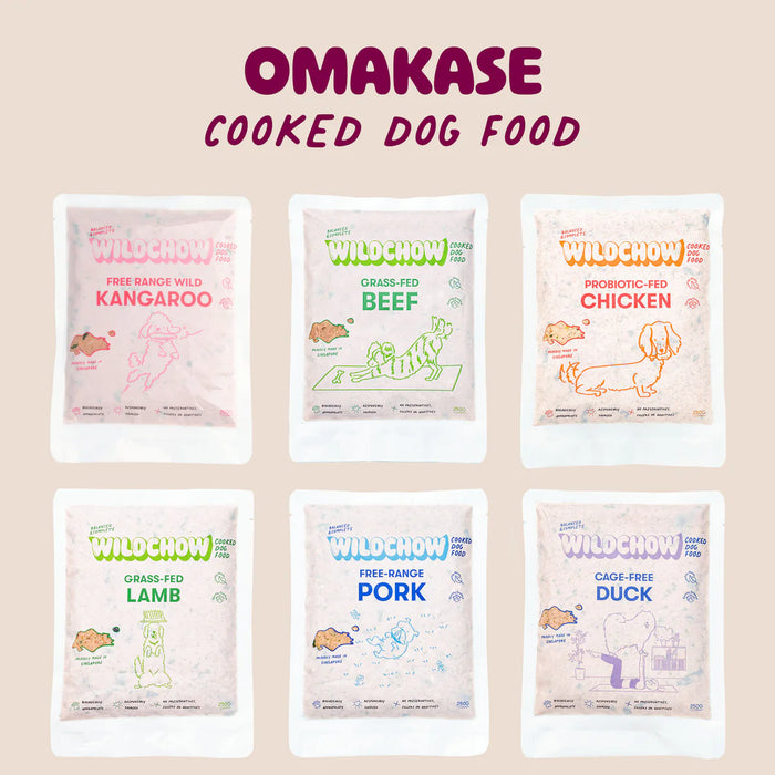 WildChow Cooked Omakase Dog Food Set (FROZEN)
