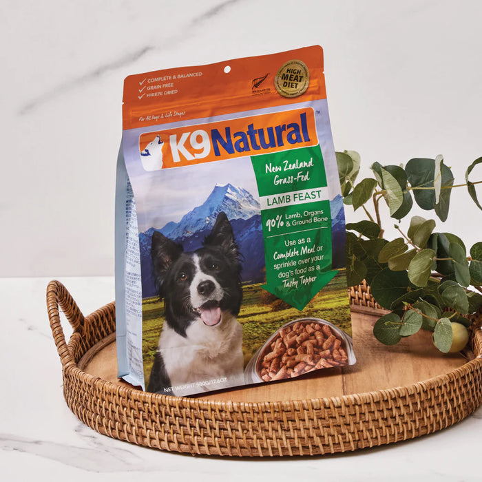 20% OFF: K9 Natural Freeze Dried New Zealand Grass-Fed Lamb Feast Dog Food