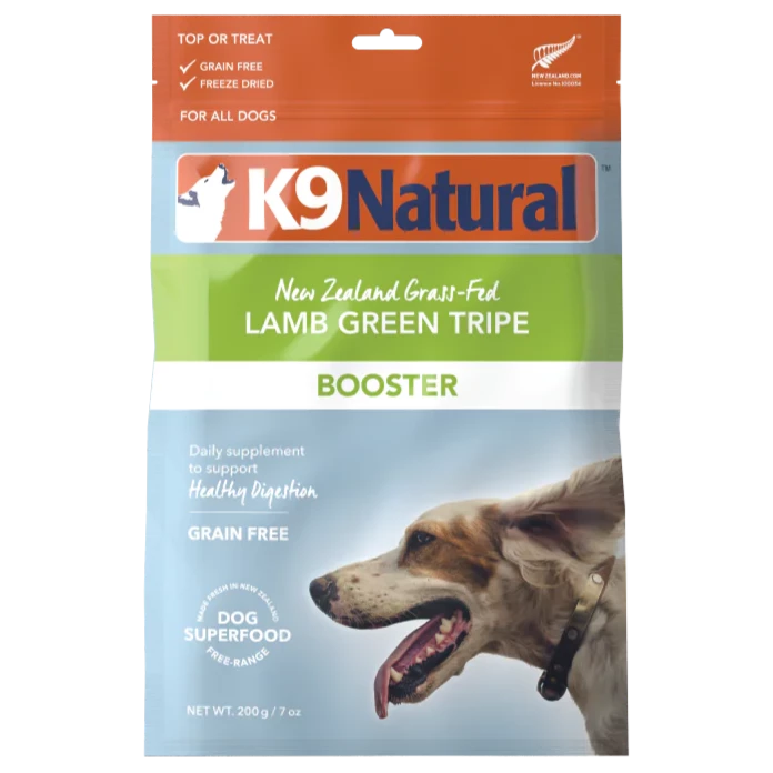 K9 Natural Freeze Dried 100% New Zealand Grass-Fed Lamb Tripe Booster Feast For Dogs