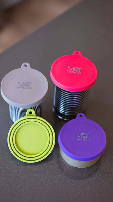 10% OFF: Messy Mutts Purple Silicone Universal Pet Food Can Cover (Fits 2.5" to 3.3")