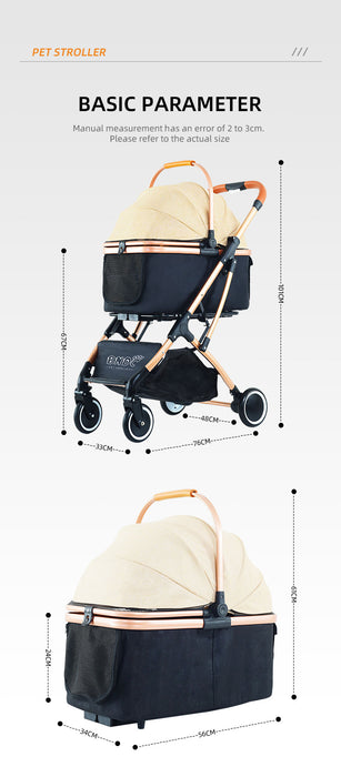 BNDC Grey 106 Pet Stroller