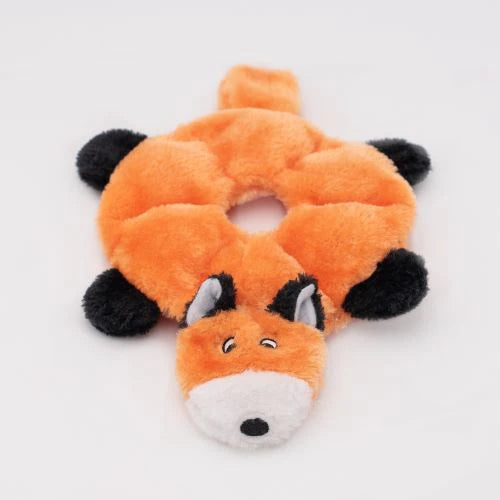 ZippyPaws Loopy Fox Plush Dog Toy