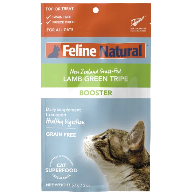 Feline Natural Freeze Dried Lamb Green Tripe Booster Cat Food