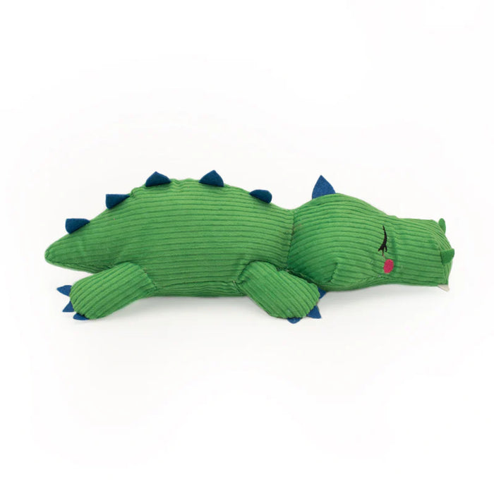 ZippyPaws Snooziez With Shhqueaker Alligator Plush Dog Toy