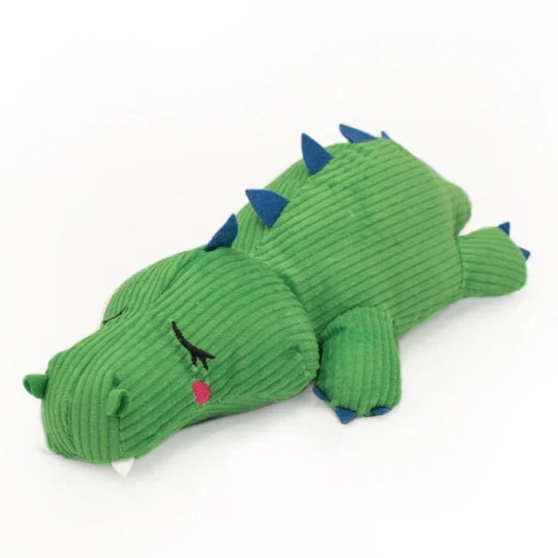 ZippyPaws Snooziez With Shhqueaker Alligator Plush Dog Toy