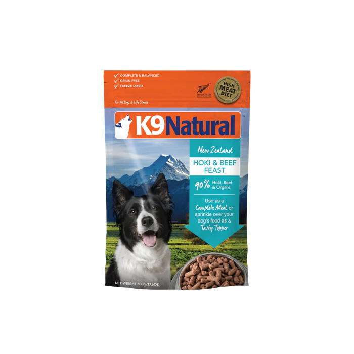 K9 Natural Freeze Dried New Zealand Hoki & Beef Feast Dog Food