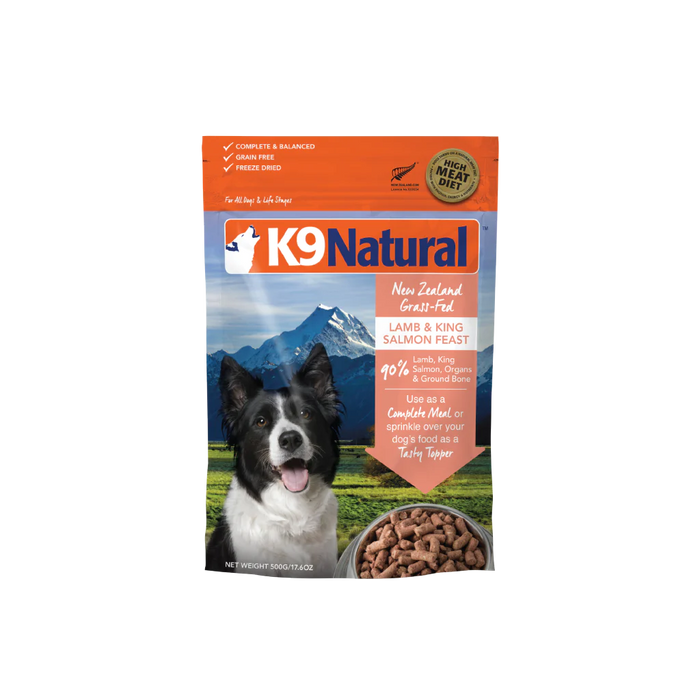K9 Natural Freeze Dried New Zealand Grass-Fed Lamb & King Salmon Feast Dog Food
