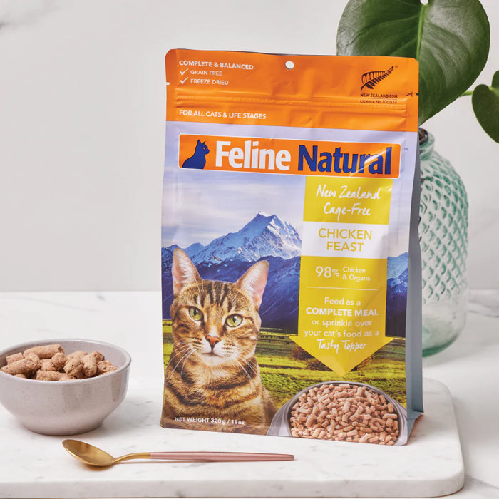 Feline Natural Freeze Dried New Zealand Cage-Free Chicken Feast Cat Food