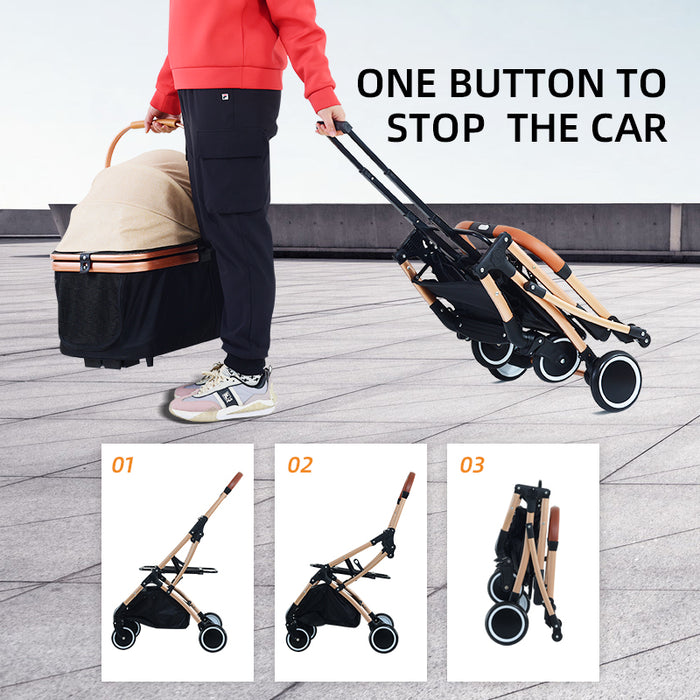 BNDC Khaki 106 Pet Stroller