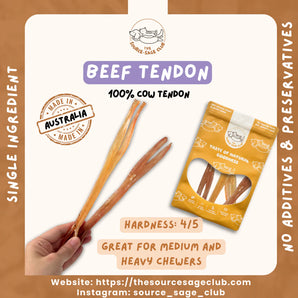 The Source-sage Club Air-Dried Beef Tendon For Dogs