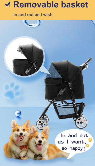 BNDC Black 102 Pet Stroller