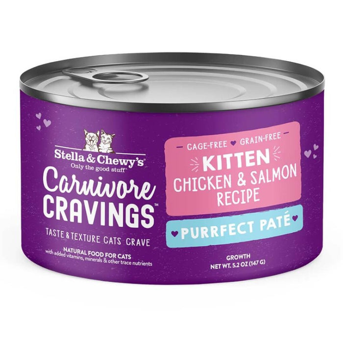 Stella & Chewy's Carnivore Cravings Purrfect Pate Kitten Chicken & Salmon Recipe Wet Cat Food