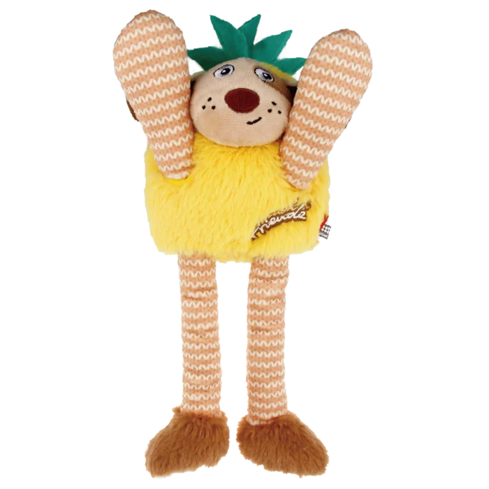 GiGwi Plush Friendz Pineapple Dog Toy For Dogs