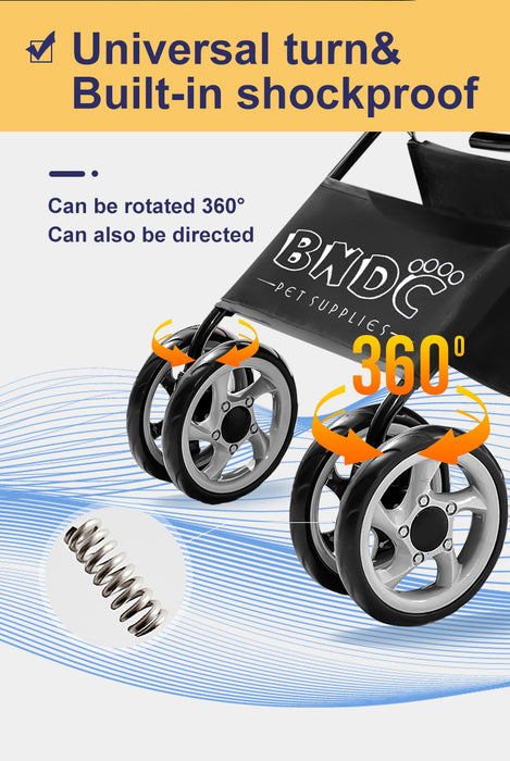 BNDC Black 102 Pet Stroller