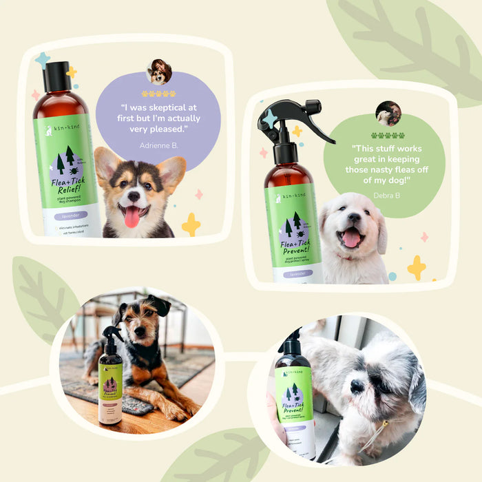 Kin + Kind Kin Lemongrass Flea & Tick Shampoo For Dogs & Cats