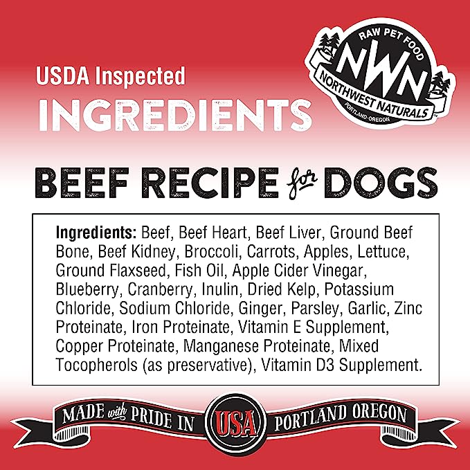 20% OFF: Northwest Naturals Freeze Dried Beef Recipe Nuggets Raw Diet Dog Food