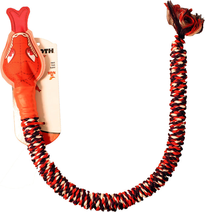 Mammoth SnakeBiter Premium Snakes With Squeaky Head Toy For Dogs (Assorted Colour)