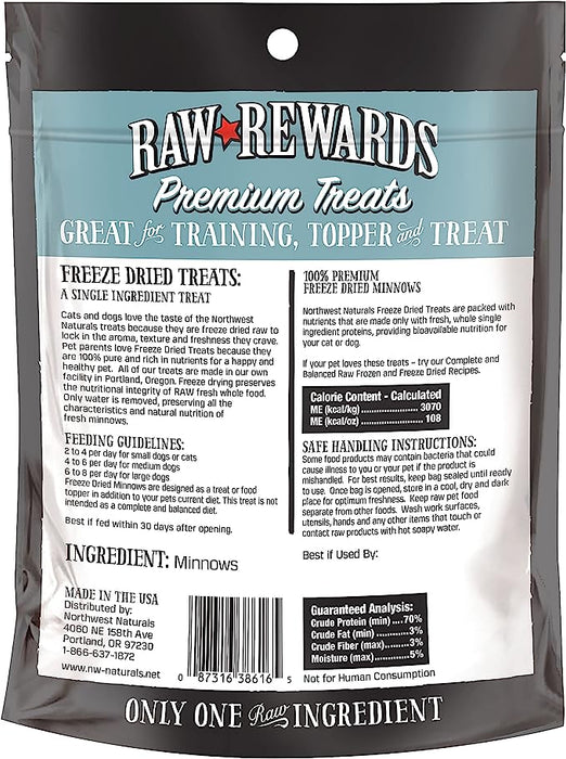20% OFF: Northwest Naturals Raw Rewards Freeze Dried Minnow Treats For Dogs & Cats