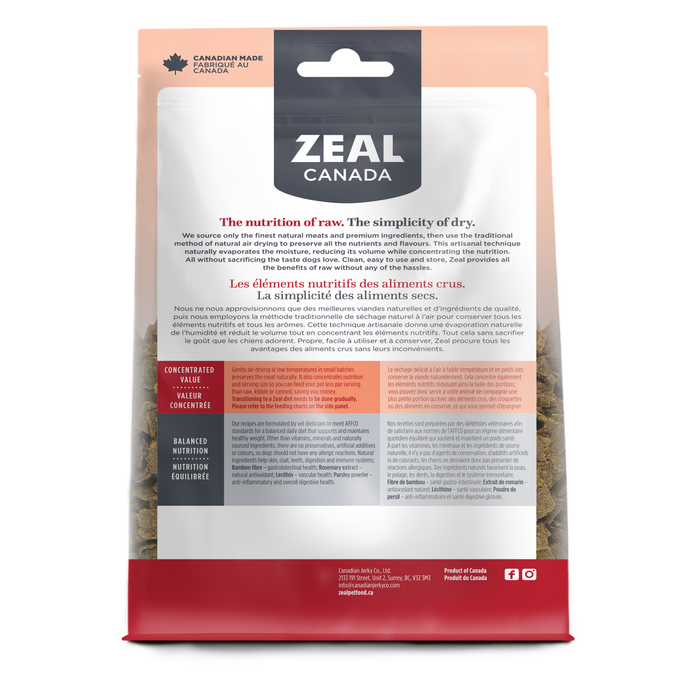 $10 OFF: Zeal Canada Gently Air-Dried Beef Recipe Dry Dog Food