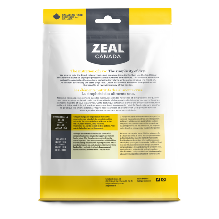 $10 OFF: Zeal Canada Gently Air-Dried Chicken Recipe Dry Dog Food