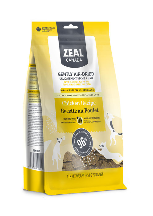 $10 OFF: Zeal Canada Gently Air-Dried Chicken Recipe Dry Dog Food