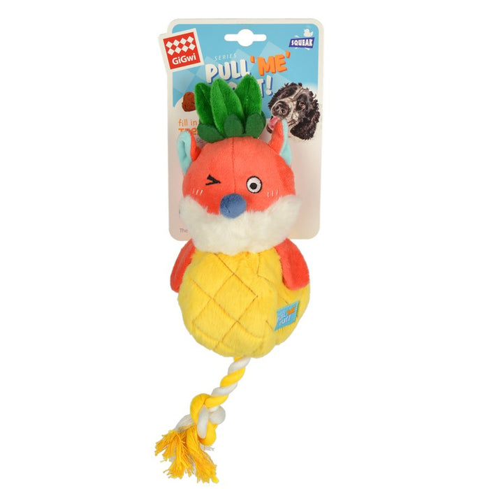 GiGwi Fox Foodie With Squeaker Plush Toy For Dogs