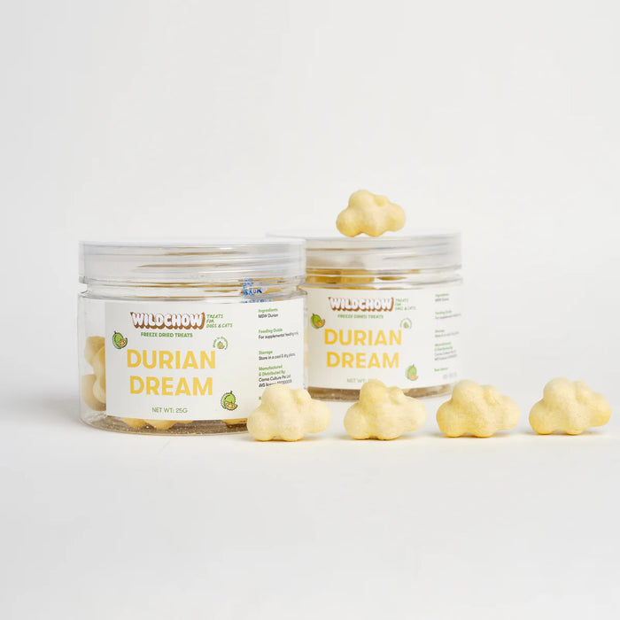 WildChow Freeze Dried Durian Dream Treats For Dogs