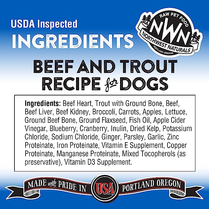 20% OFF: Northwest Naturals Freeze Dried Beef & Trout Recipe Nuggets Raw Diet Dog Food