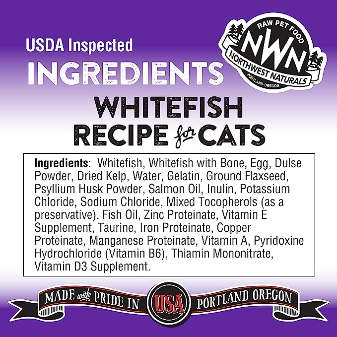 20% OFF: Northwest Naturals Freeze Dried Whitefish Recipe Nibbles Raw Diet Cat Food