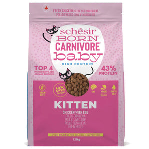 30% OFF: Schesir Born Oven Baked Carnivore Baby Grain-Free Chicken With Egg Dry Cat Food For Kittens