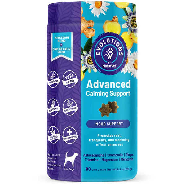 20% OFF: NaturVet Evolutions Advanced Calming Support (Mood Support) Soft Chews For Dogs