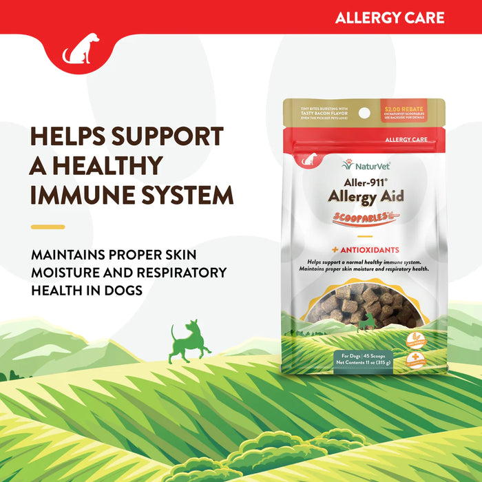 20% OFF: NaturVet Scoopables Aller-911® Allergy Aid Supplement For Dogs