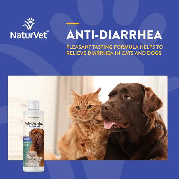 20% OFF: NaturVet Anti-Diarrhea Diarrhea Aid Plus Kaolin Liquid For Dogs