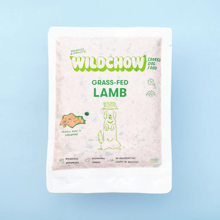 WildChow Cooked Grass-Fed Lamb Dog Food (FROZEN)