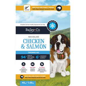 10% OFF: Bailey+Co Freeze-Dried New Zealand Chicken & Salmon Training Aid/Treat For Dogs