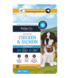 Bailey+Co Freeze-Dried Raw New Zealand Chicken & Salmon Training Dog Treats