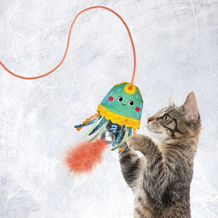 20% OFF: Kong Teaser Jellyfish Cat Toy (Assorted Colour)