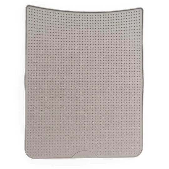 10% OFF: Messy Cats Grey Silicone Litter Mat With Soft Graduated Spikes
