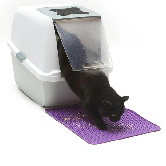10% OFF: Messy Cats Purple Silicone Litter Mat With Soft Graduated Spikes
