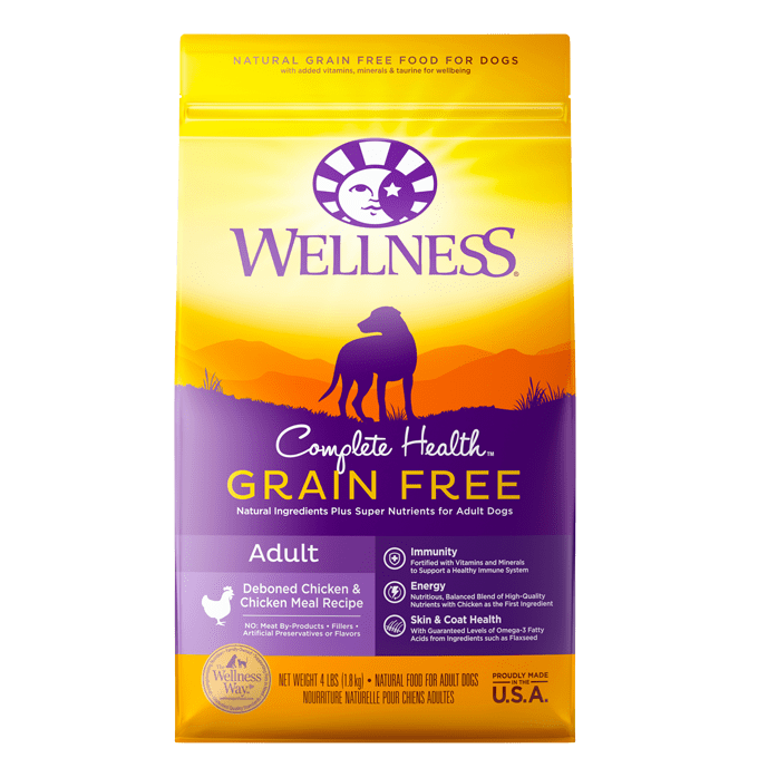 20% OFF: Wellness Complete Health Grain Free Deboned Chicken & Chicken Meal Recipe Adult Dry Dog Food