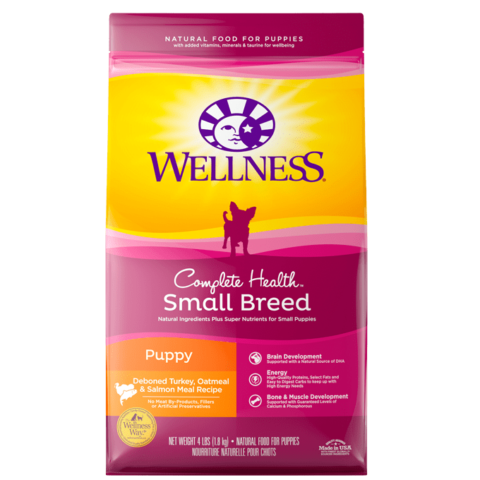 20% OFF: Wellness Complete Health Small Breed Just For Puppy (Deboned Turkey, Oatmeal & Salmon Meal Recipe) Dry Dog Food