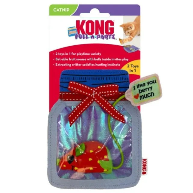 20% OFF: Kong Pull-A-Partz Jamz Assorted Cat Toy (Assorted Colour)