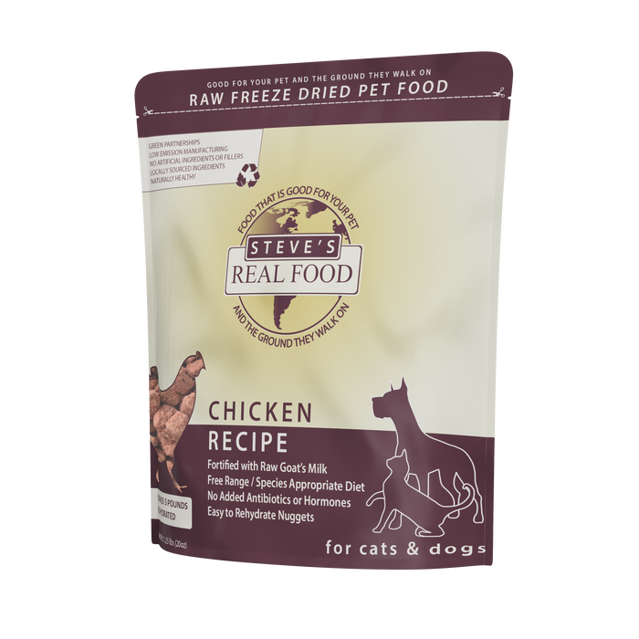 Steve's Real Food Freeze Dried Chicken Nuggets Diet For Dogs & Cats
