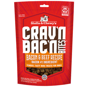 Stella & Chewy's Crav'n Bac'n Bites Bacon & Beef Recipe Dog Treats