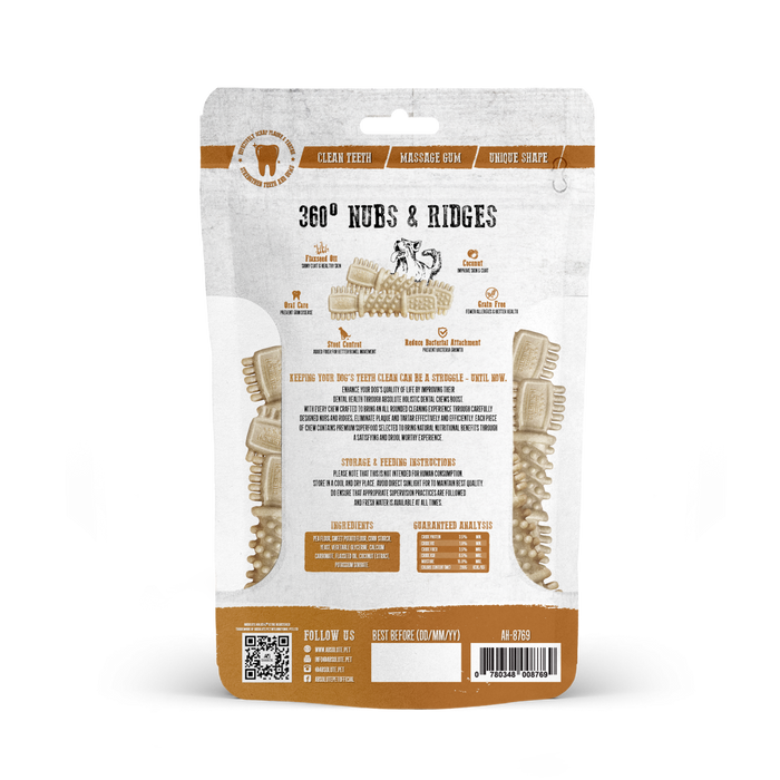 40% OFF: Absolute Holistic Superfood Infused Coconut Dental Chews Value Pack For Dogs