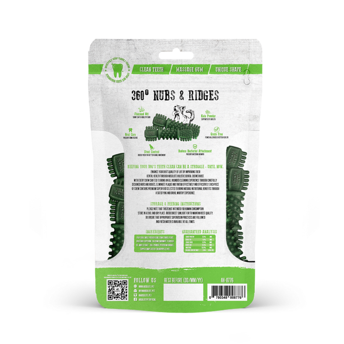 40% OFF: Absolute Holistic Superfood Infused Kale Dental Chews Value Pack For Dogs