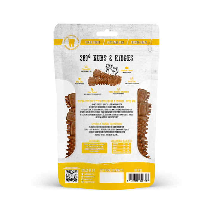40% OFF: Absolute Holistic Superfood Infused Pumpkin Dental Chews Value Pack For Dogs