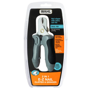 10% OFF: Wahl 2 in 1 EZ Nail Clipper & Grinder For Dogs