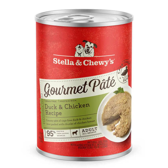 Stella & Chewy's Grain Free Gourmet Pâté With Duck & Chicken Recipe For Dogs